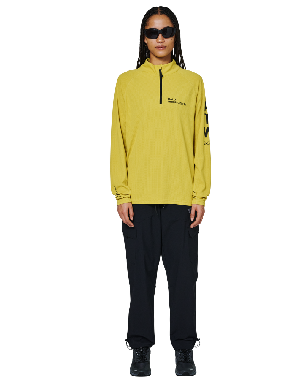 HALO SORONA HALF ZIP, WARM OLIVE, packshot