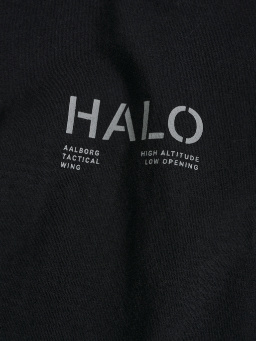 HALO COTTON T-SHIRT, BLACK, packshot