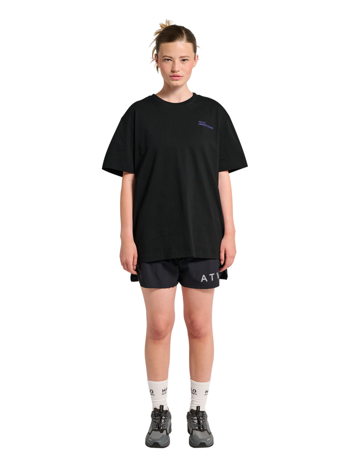 HALO PATCH GRAPHIC T-SHIRT, BLACK, model
