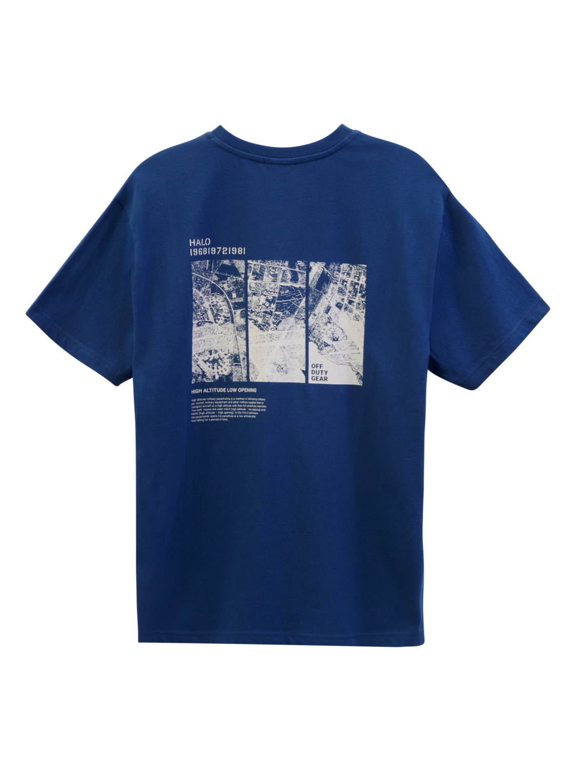 HALO MAP T-SHIRT, SARGASSO SEA, packshot