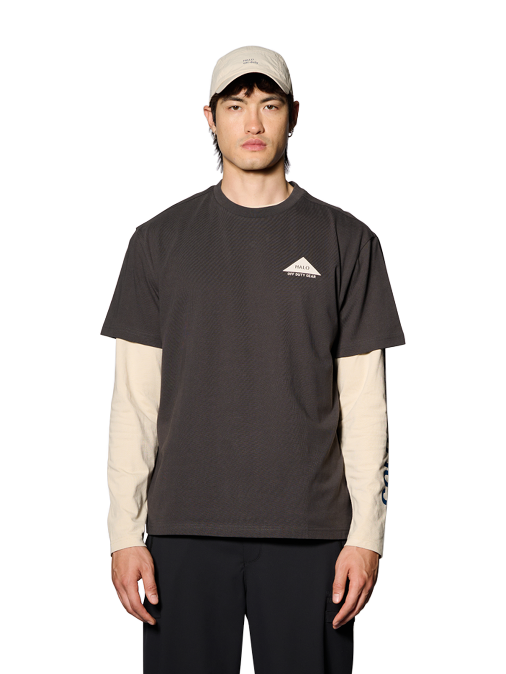 HALO ALTITUDE T-SHIRT, RAVEN, model