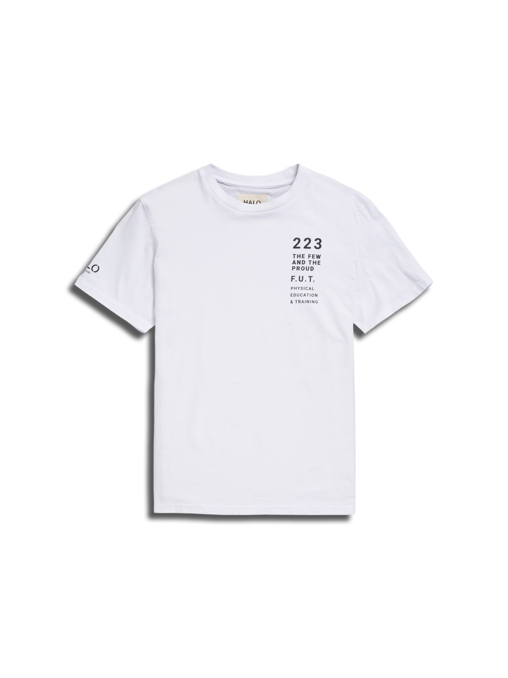 HALO LOGO T-SHIRT, WHITE, packshot