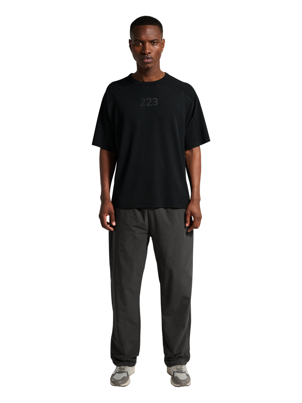 HALO DIVISION MONO PANTS, RAVEN, model