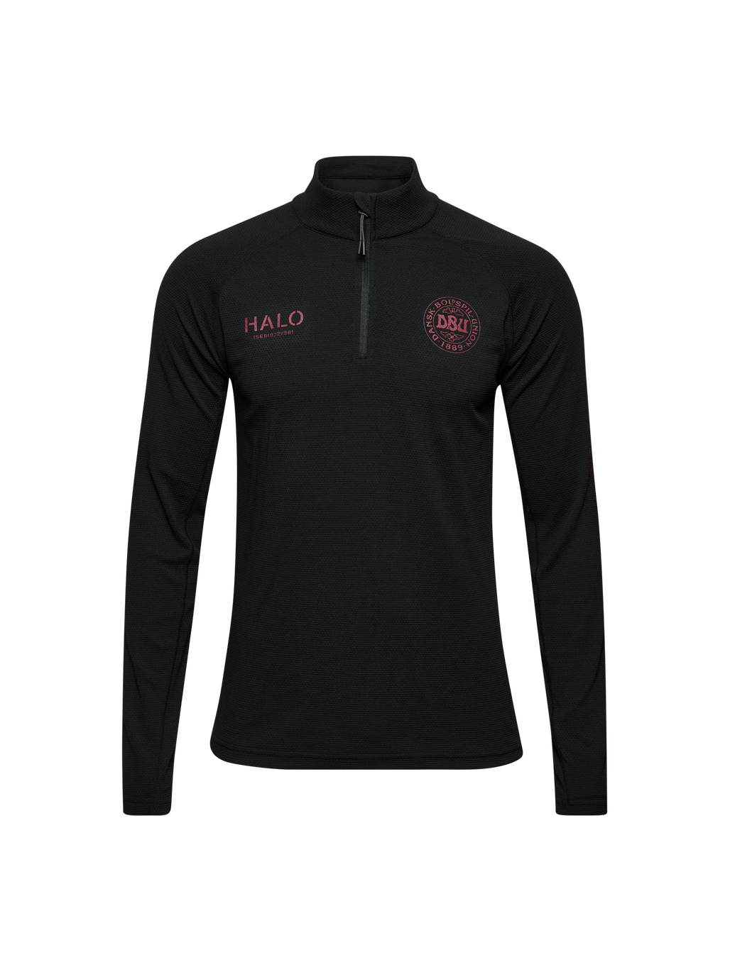 HALO DBU SORONA HALF ZIP, BLACK, packshot