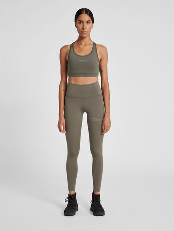 HALO WOMENS HIGHRISE TIGHTS, MOREL, model