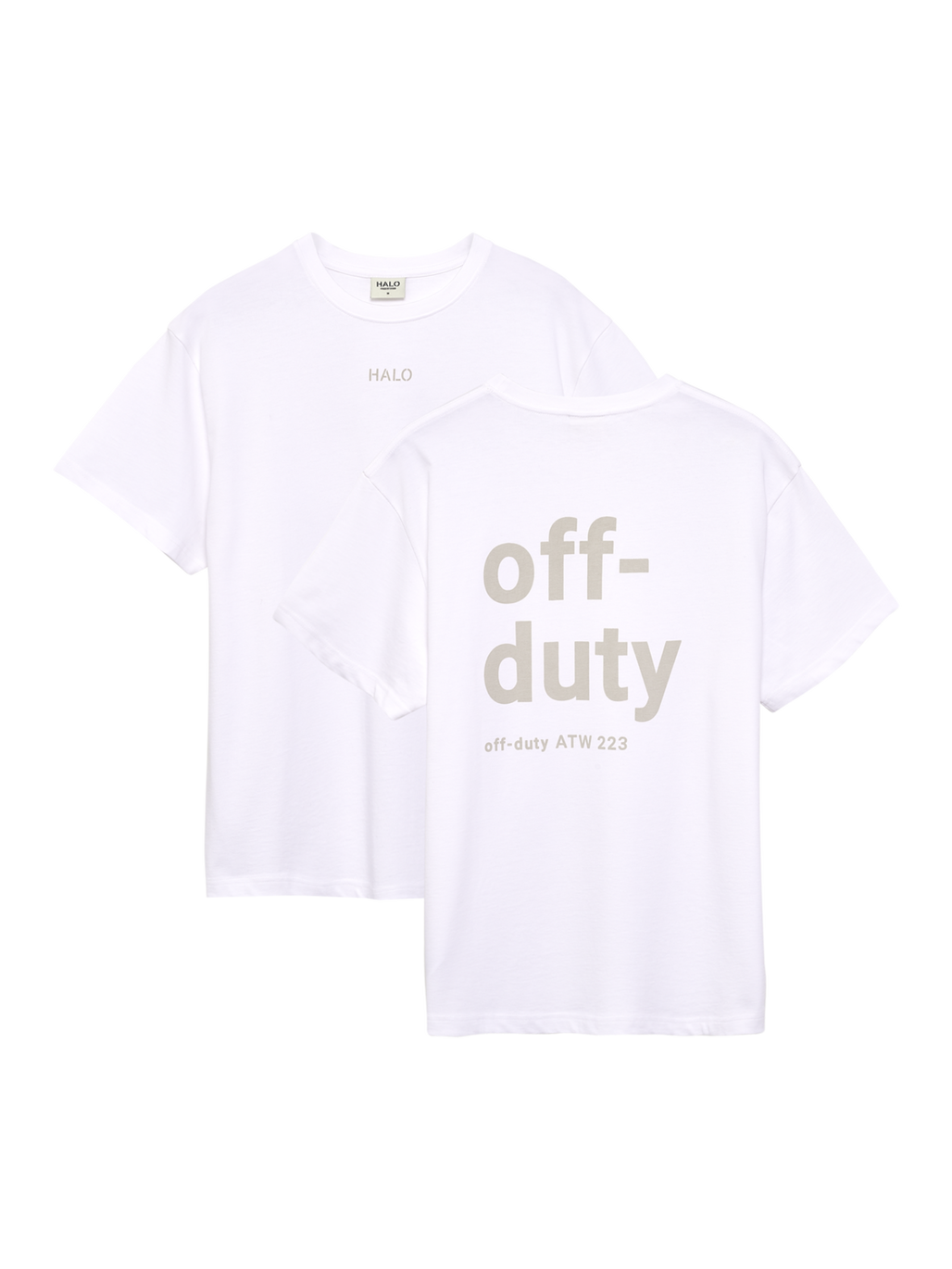 HALO GRAPHIC LOGO T-SHIRT, WHITE, packshot