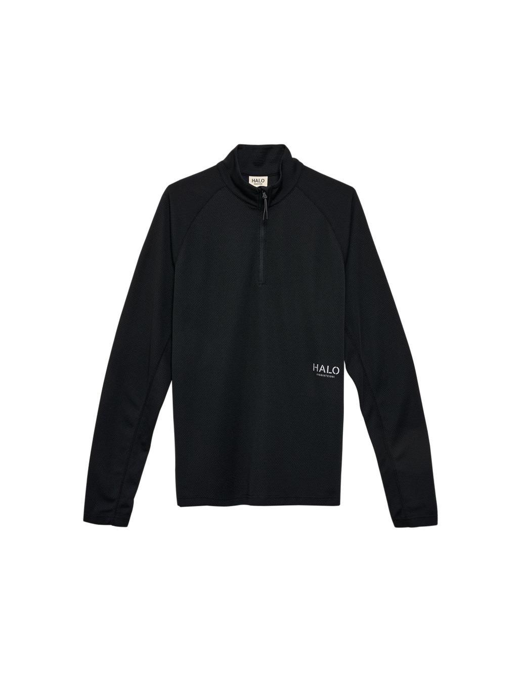 HALO SORONA HALF ZIP, BLACK, packshot