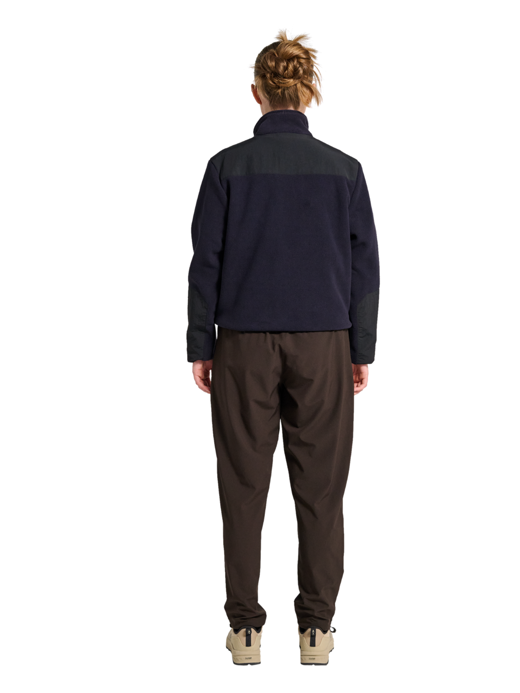 HALO BLOCKED ZIP FLEECE, DEEP WELL, model