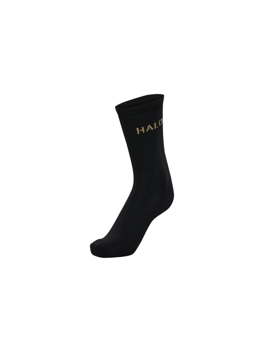 HALO COTTON LOGO SOCKS, BLACK, packshot