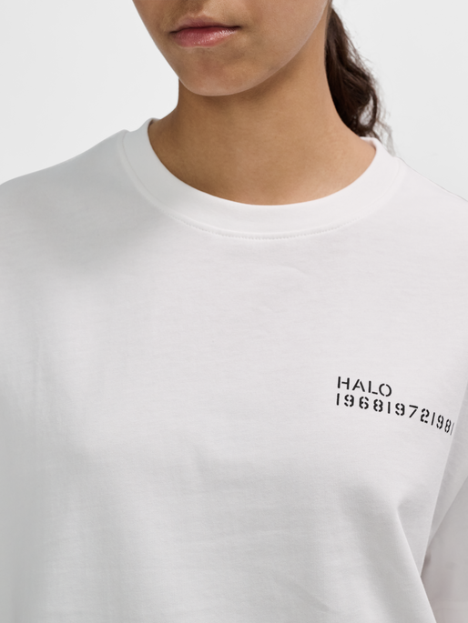 HALO ESSENTIAL T-SHIRT, WHITE, model