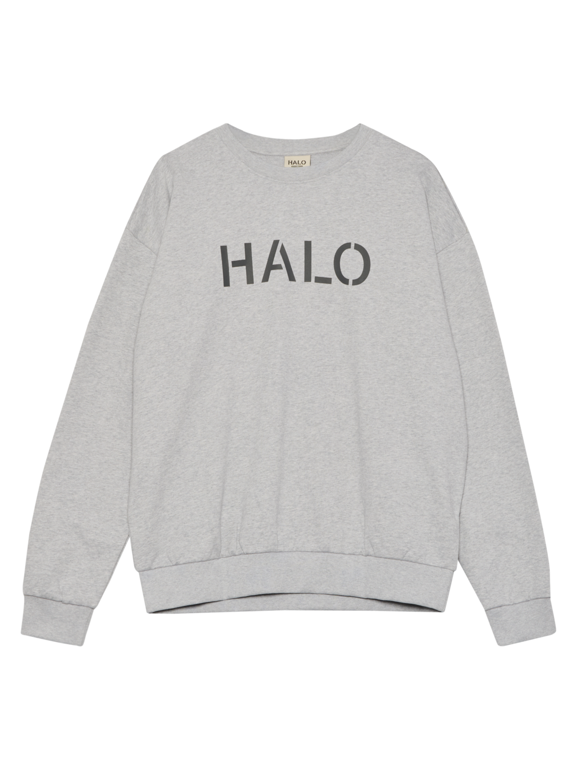 HALO UNIFORM BOXY CREW, LIGHT GREY MELANGE, packshot