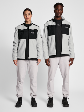 HALO S FLEECE JACKET, HARBOR MIST, model