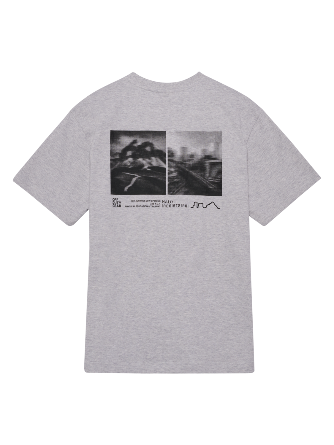 HALO GRAPHIC T-SHIRT, LIGHT GREY MELANGE, packshot