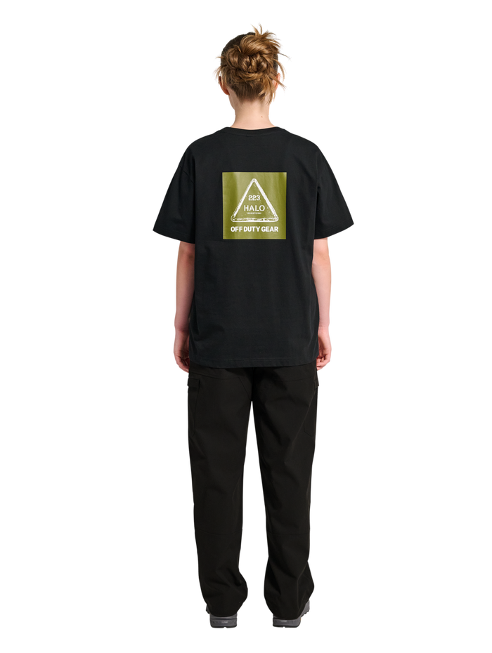HALO GRAPHIC T-SHIRT, BLACK/OLIVE DRAB, model
