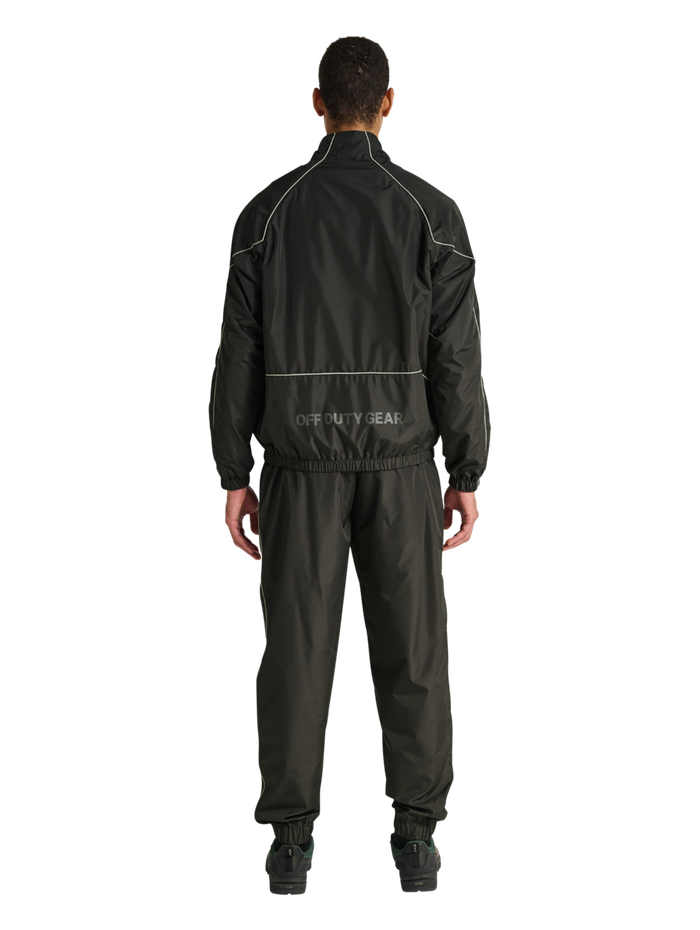 HALO STEEL TRACKSUIT JACKET, RAVEN, model