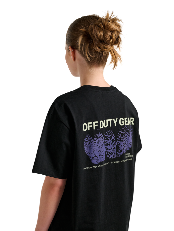 HALO GRAPHIC T-SHIRT, BLACK/FOG GREEN, model