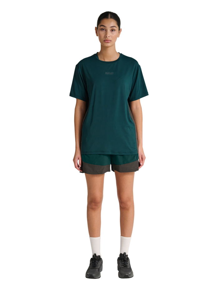 HALO DIVISION T-SHIRT, SEA MOSS, model