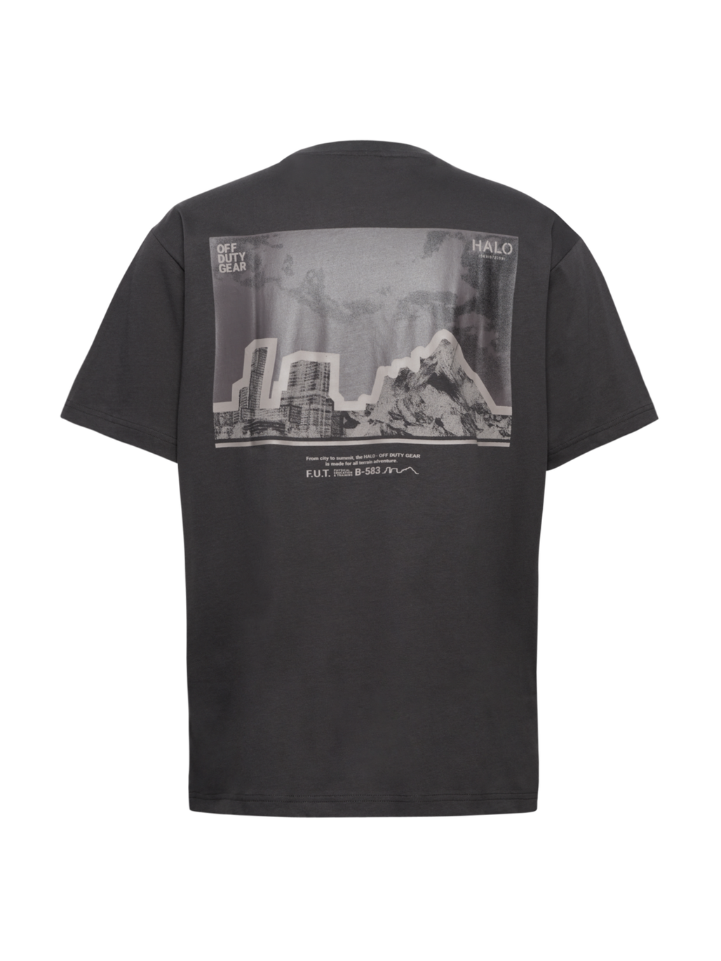 HALO GRAPHIC T-SHIRT 05, RAVEN, packshot