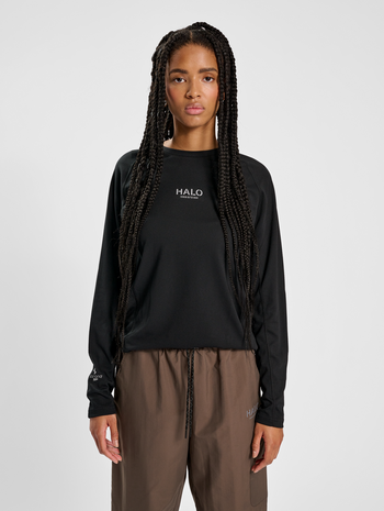HALO SORONA TRAINING T-SHIRT L/S, BLACK, model