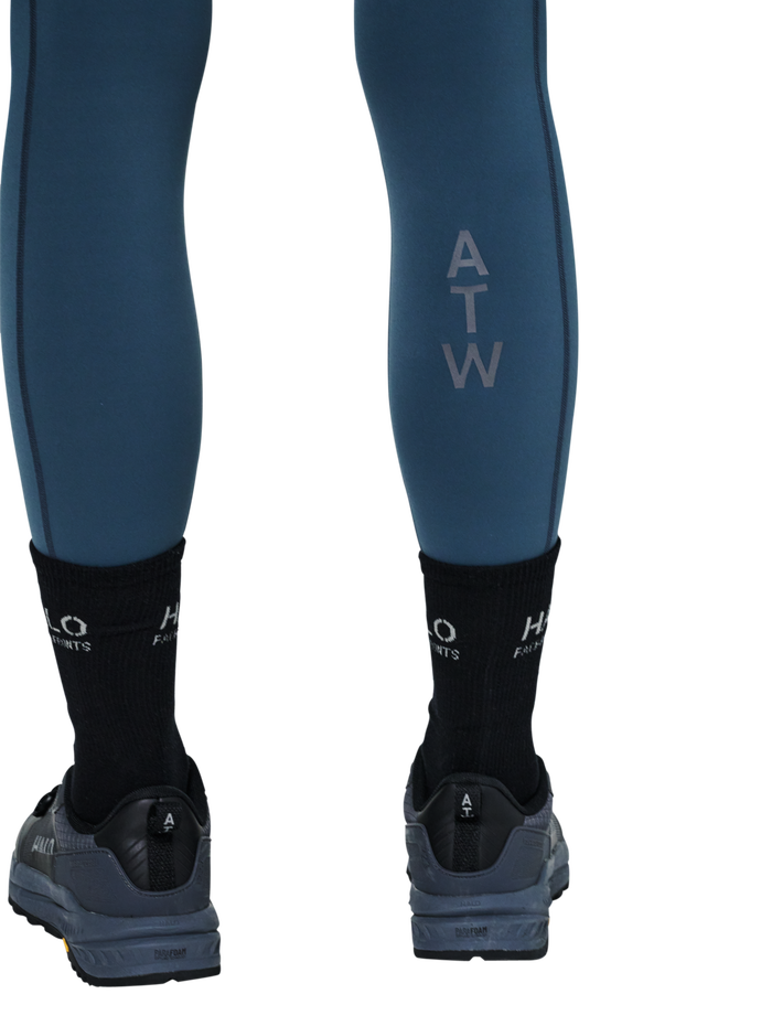 HALO WOMEN TRAINING TIGHTS, DARK SLATE, model