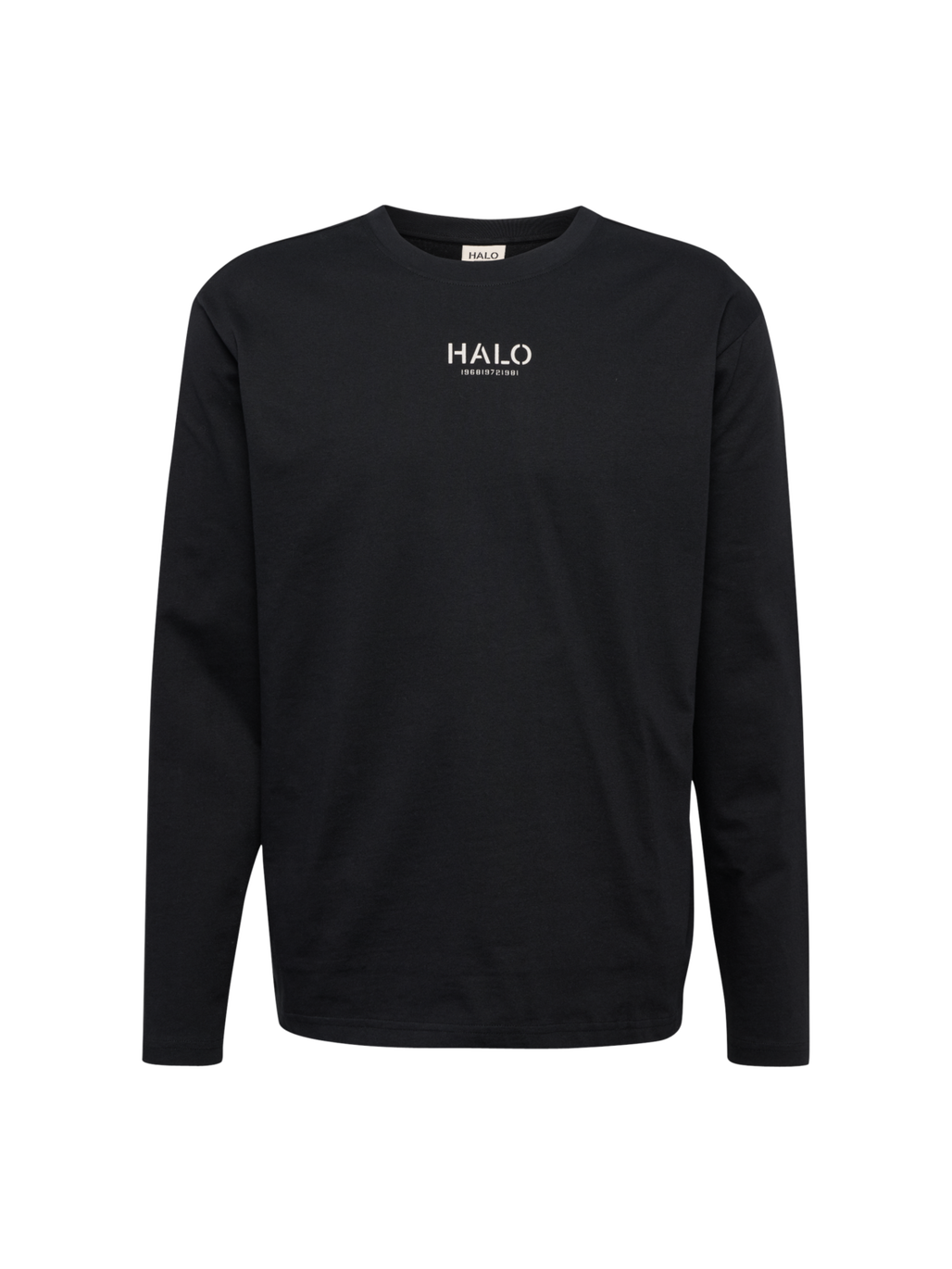 HALO GRAPHIC L/S T-SHIRT 01, BLACK, packshot