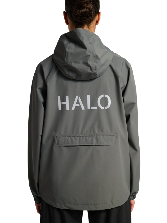 HALO RAIN JACKET, GUNMETAL, model
