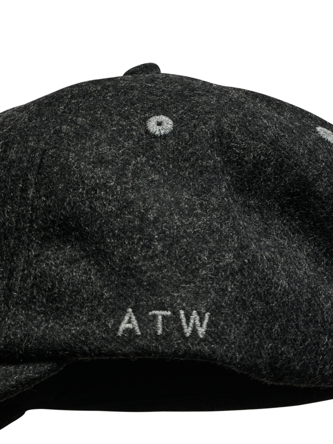 HALO WOOL LOGO CAP, BLACK, packshot