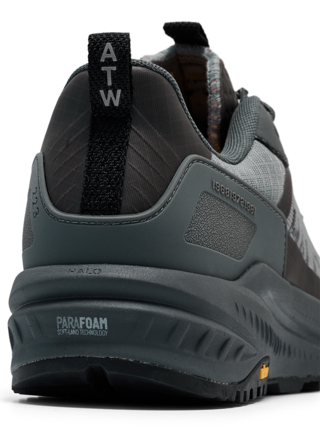 HALO TRAIL SNEAKER, SHARKSKIN/BLACK, packshot