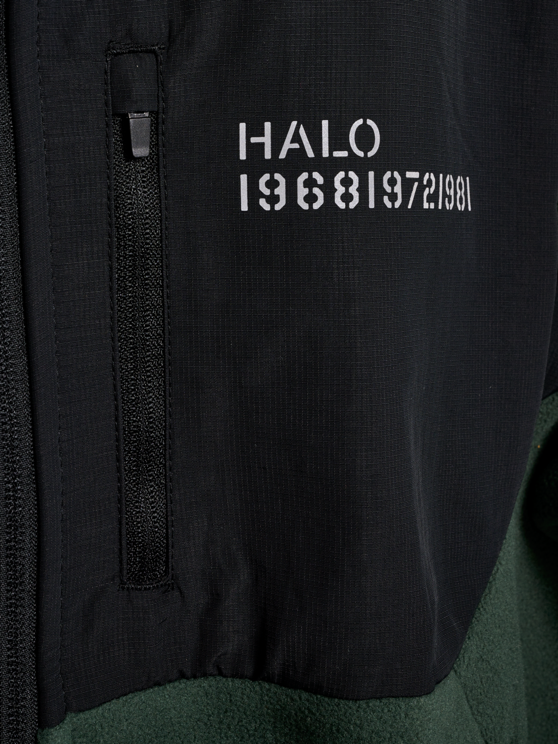 HALO BLOCKED ZIP FLEECE, DEEP FOREST, packshot