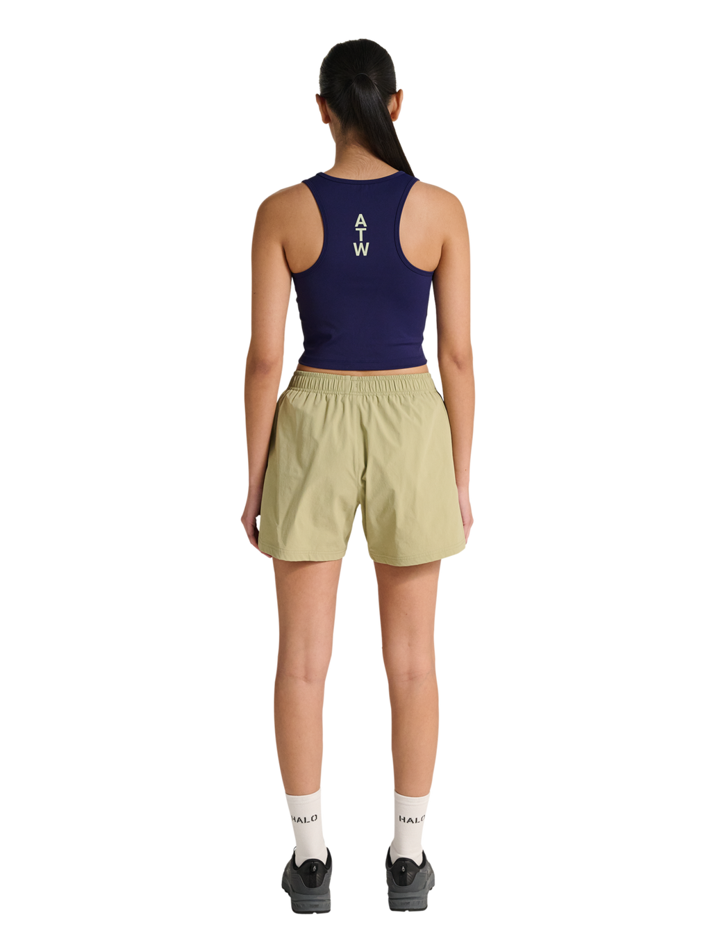 HALO WOMEN TRAINING TOP, ASTRAL AURA, model