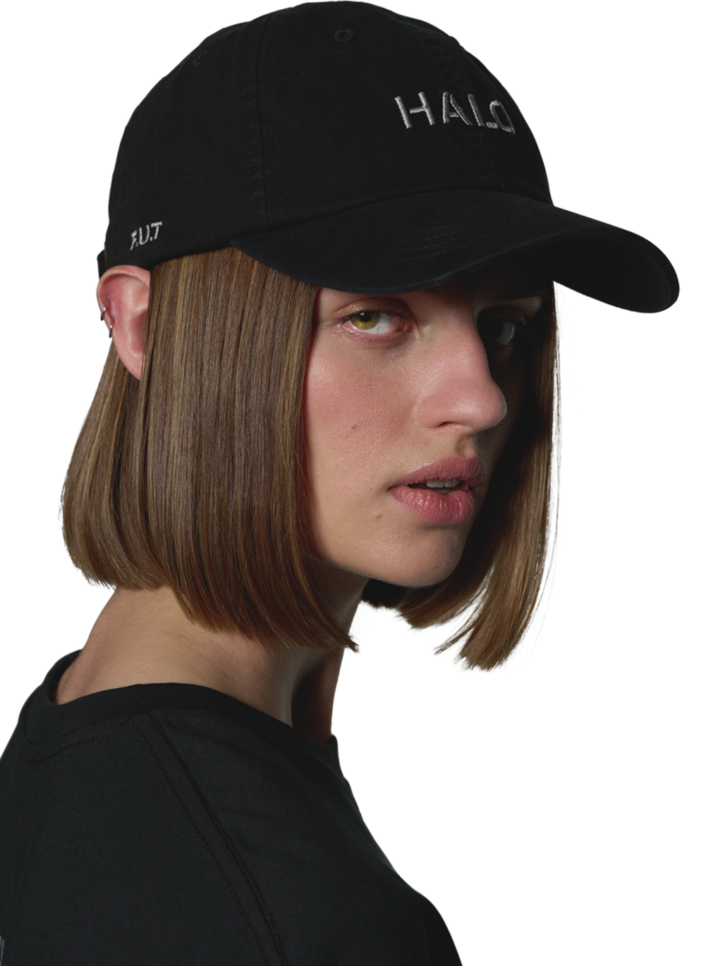 HALO CAP, BLACK, model