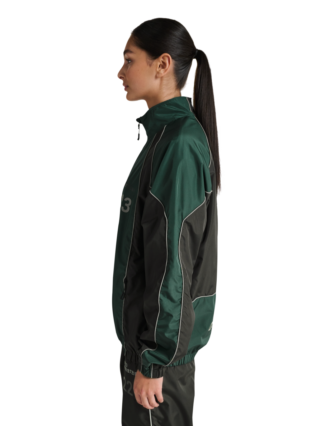 HALO STEEL TRACKSUIT JACKET, GARDEN TOPIARY, model