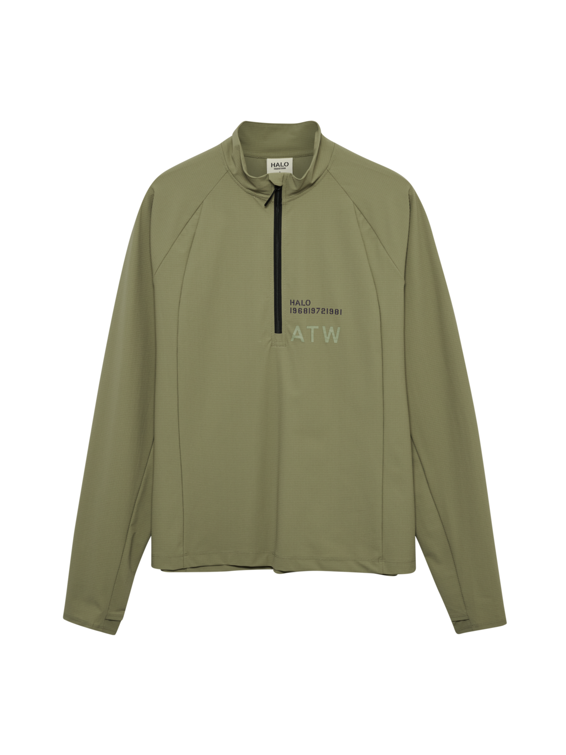 HALO AIR HALF ZIP SHIRT, MERMAID, packshot