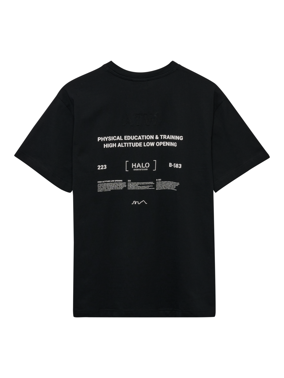 HALO GRAPHIC T-SHIRT, BLACK, packshot