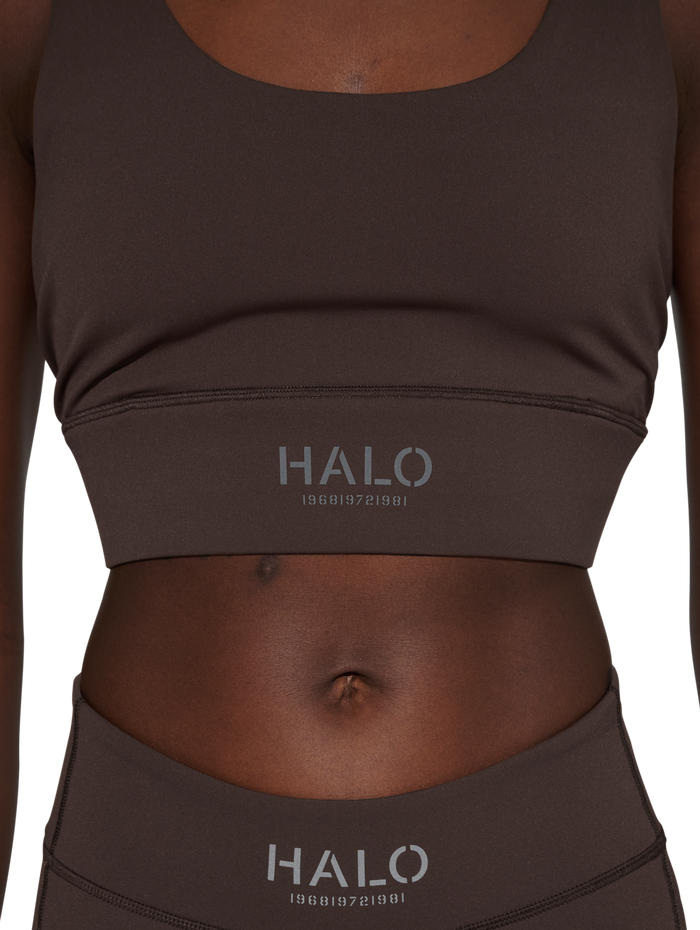 HALO WOMEN TRAINING BRA, BRACKEN, model