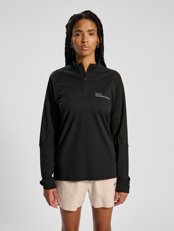 HALO SORONA TRAINING HALFZIP, BLACK, model