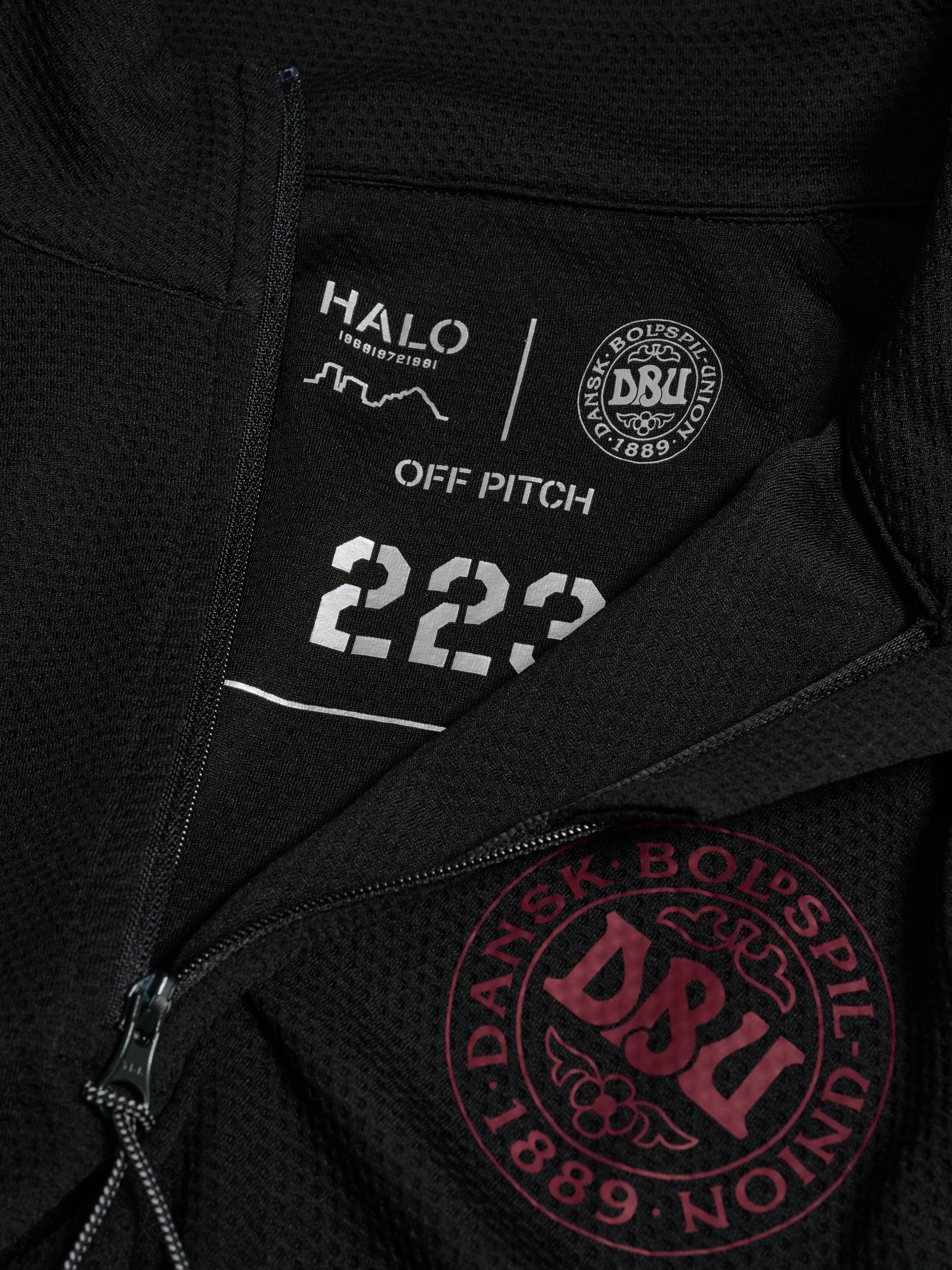 HALO DBU SORONA HALF ZIP, BLACK, packshot