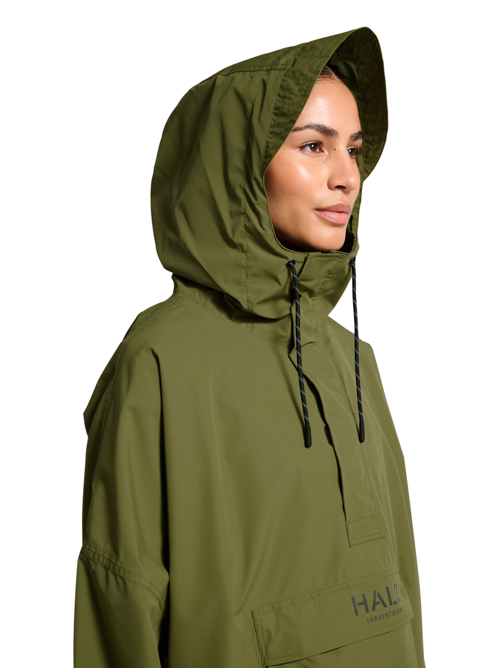 HALO RAINCOVER, OLIVE DRAB, model