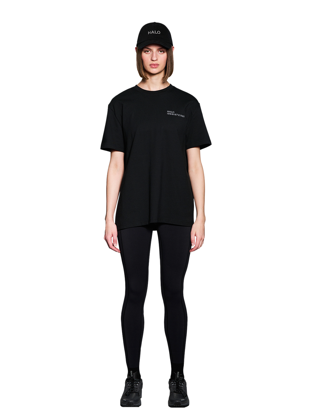 HALO CAP, BLACK, model