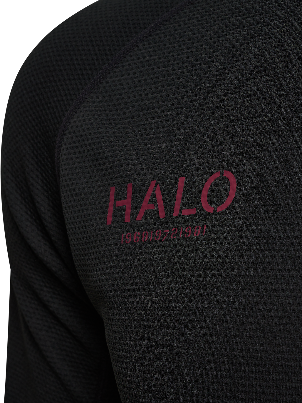 HALO DBU SORONA HALF ZIP, BLACK, packshot