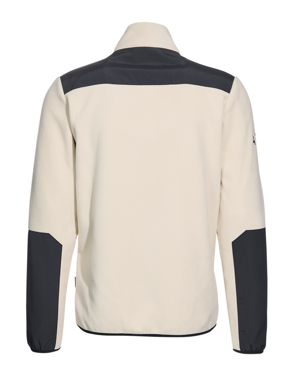 HALO BLOCKED ZIP FLEECE, OYSTER GRAY, packshot