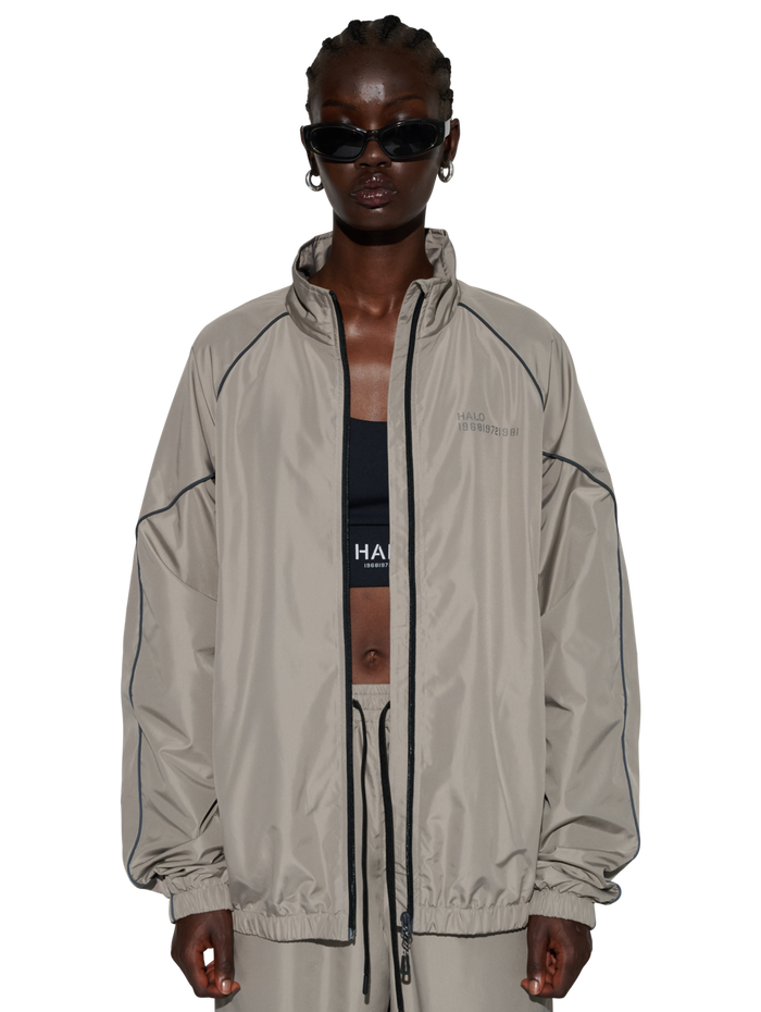 HALO TRACKSUIT  JACKET, MOURNING DOVE, model