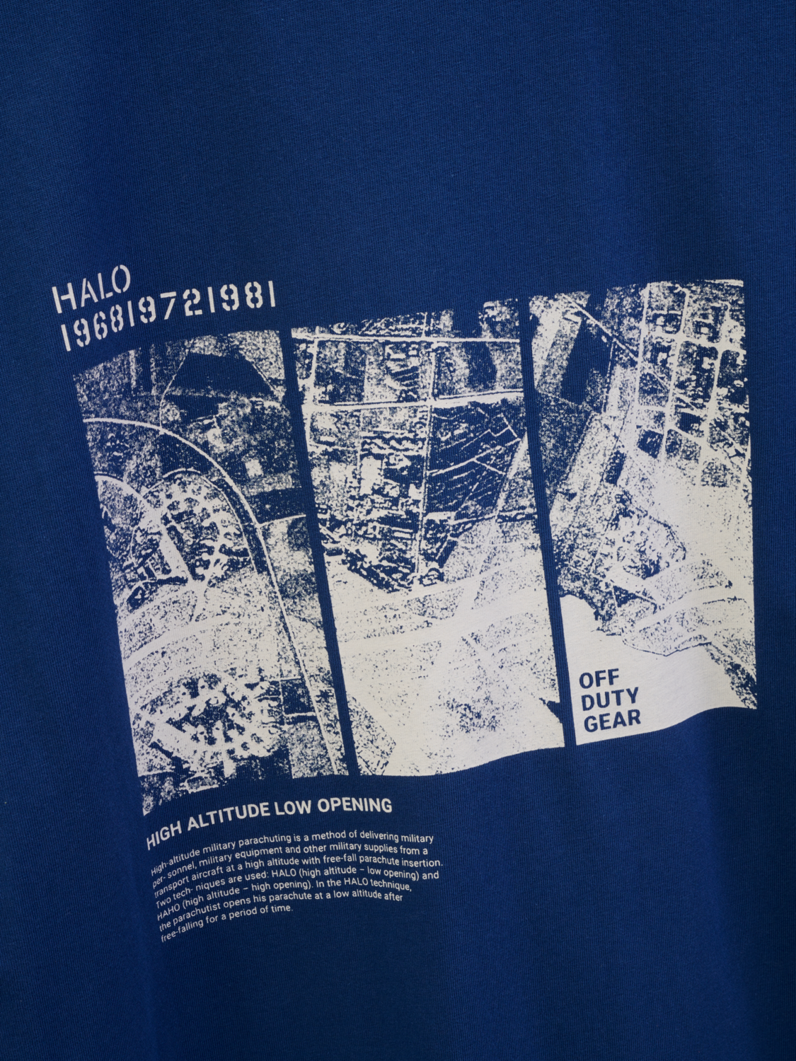 HALO MAP T-SHIRT, SARGASSO SEA, packshot