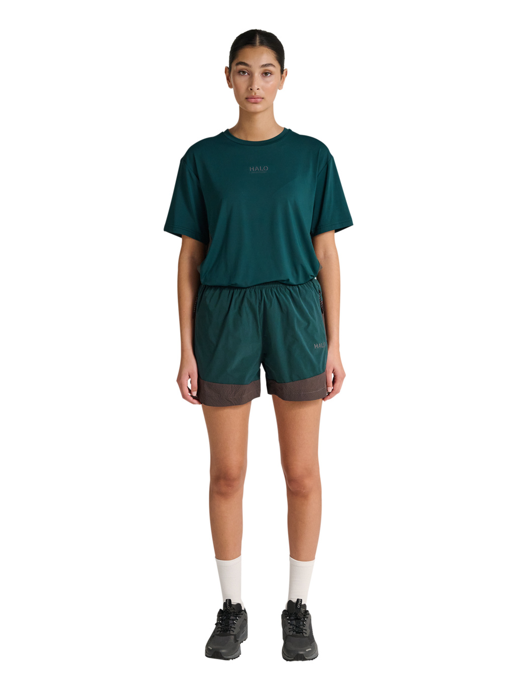 HALO DIVISION SHORTS, SEA MOSS, model