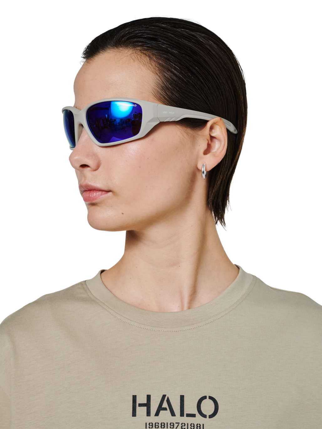 HALO X MESSY WEEKEND SUNGLASS NO 2, !BLUE HEAVEN, model
