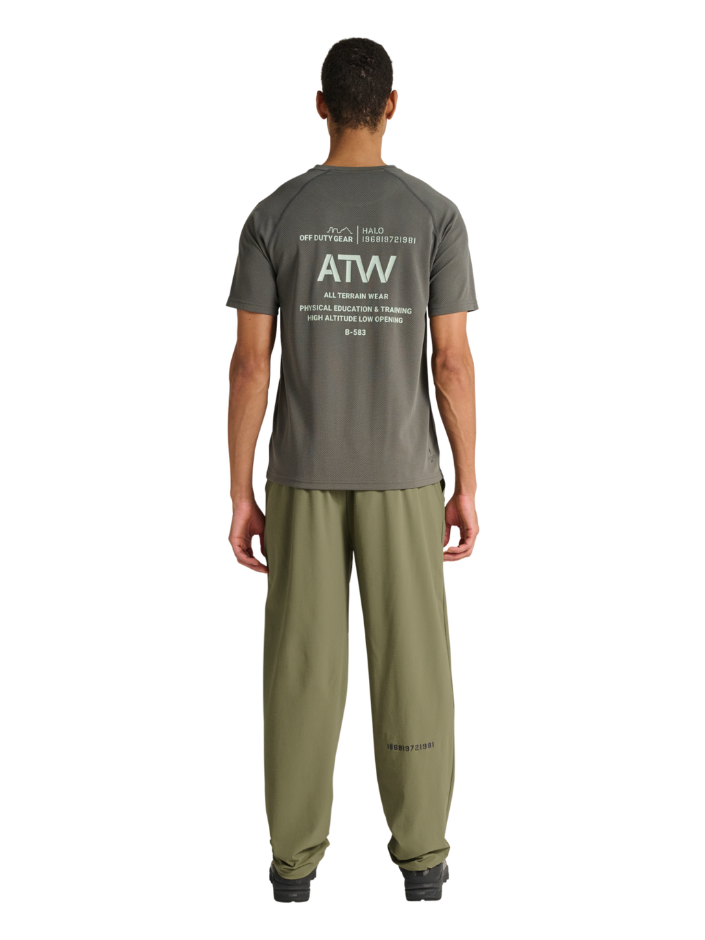 HALO AIR PANTS, MERMAID, model