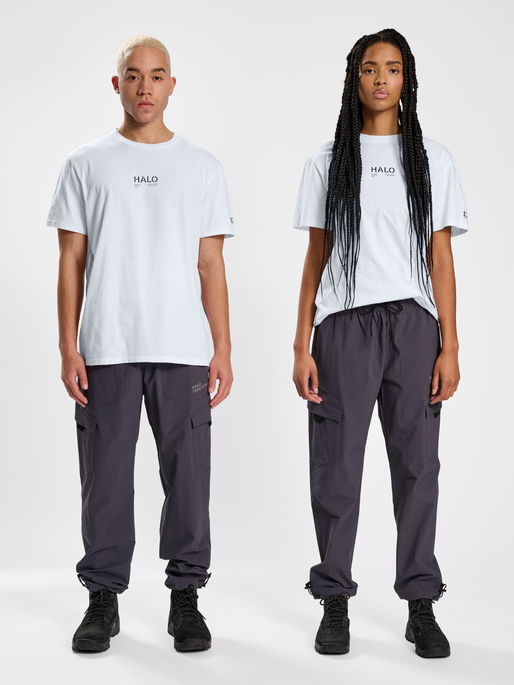 HALO COTTON T-SHIRT, WHITE, model