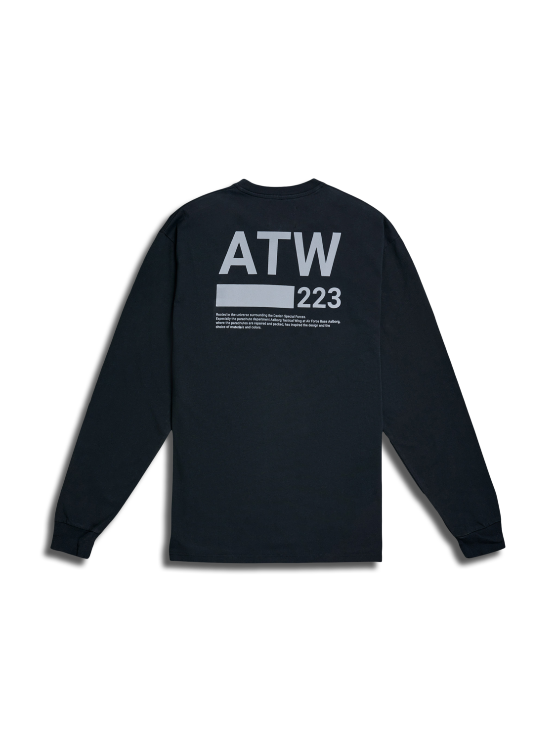 HALO GRAPHIC L/S TEE, BLACK, packshot