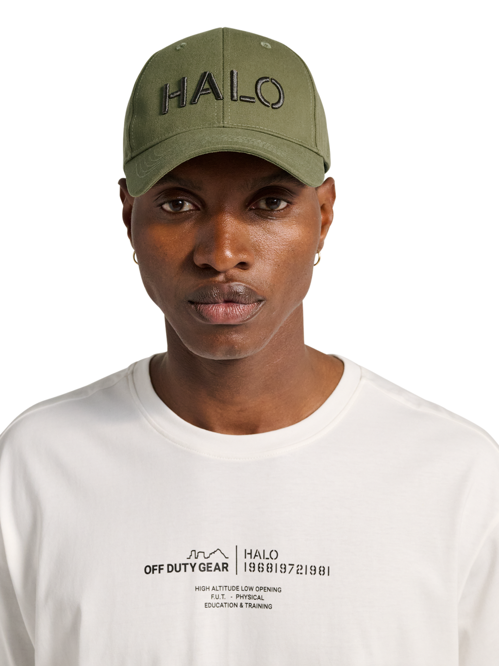 HALO UNIFORM CAP, OLIVE DRAB, model