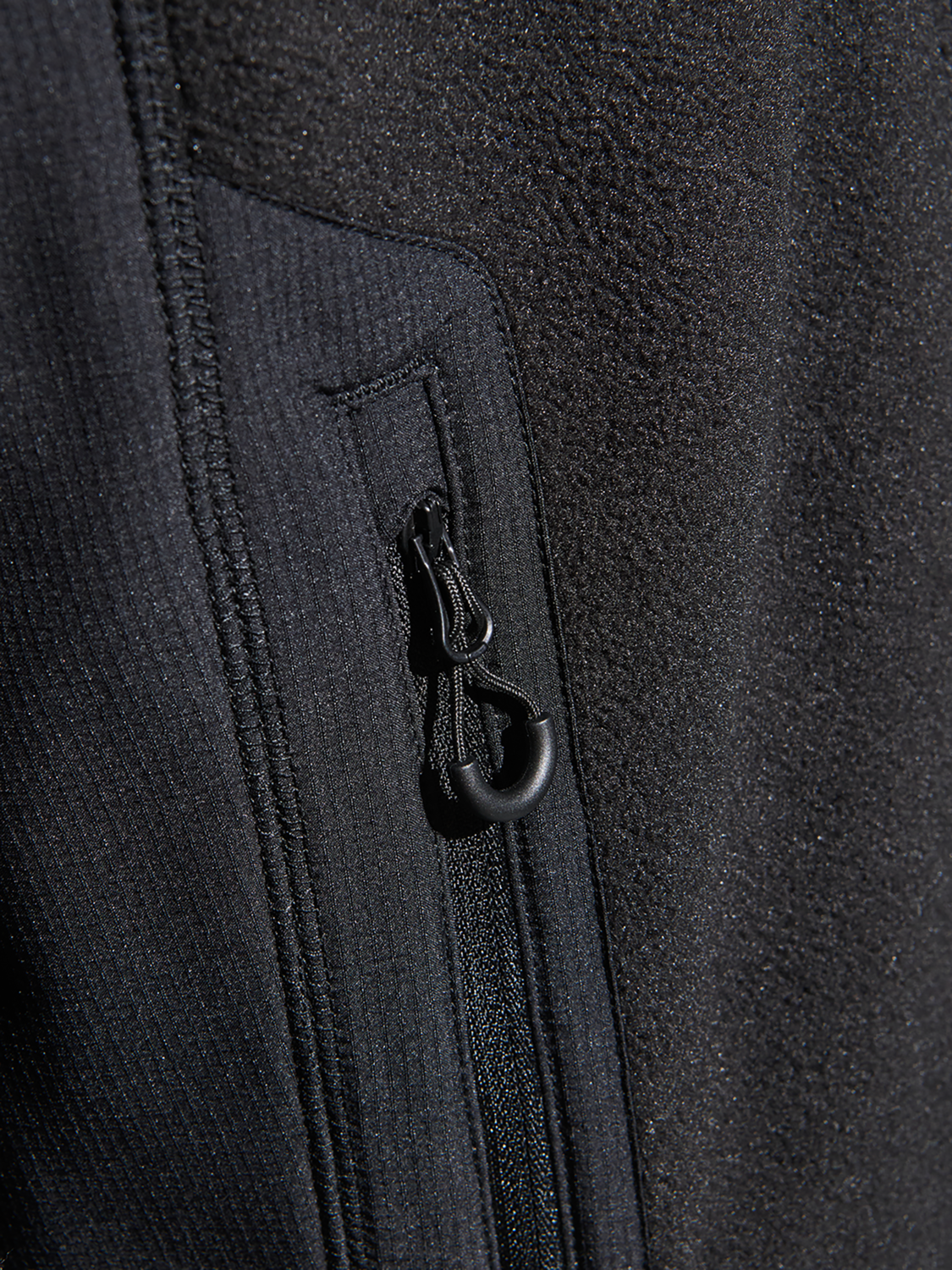 HALO ATW TEDDY FLEECE JACKET, BLACK, packshot